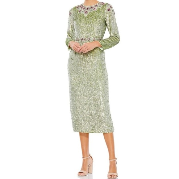 Mac Duggal Dresses & Skirts - Mac Duggal | Long Sleeve Sequined Dress